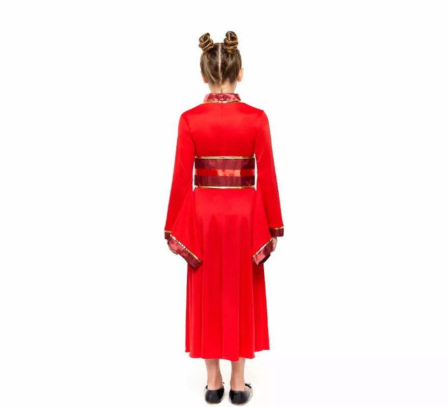 Translation missing: it.Disfraz de China Hanfu rojo para niña