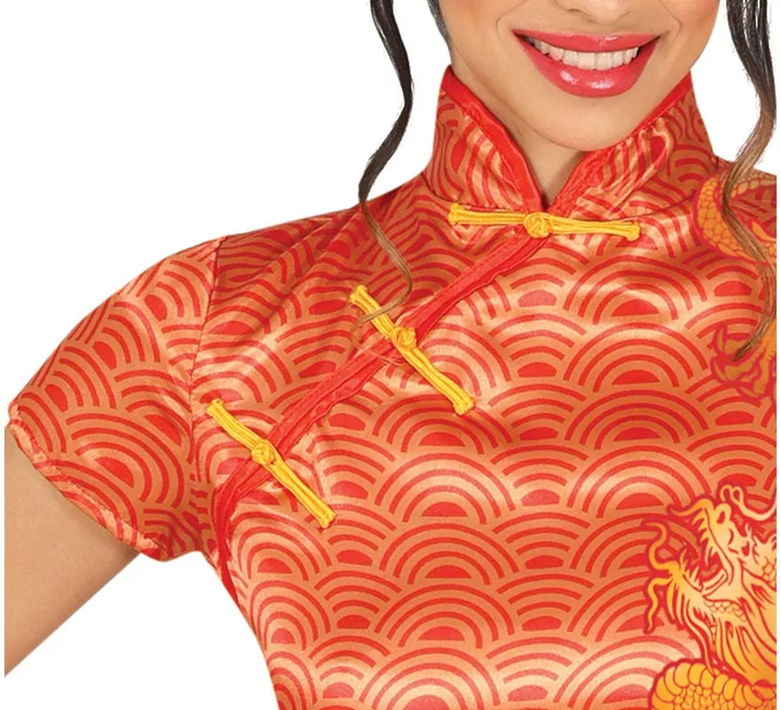 Translation missing: it.Disfraz de China naranja para mujer