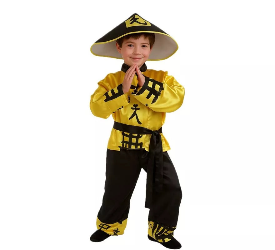 Translation missing: it.Disfraz de Chino Amarillo para niño