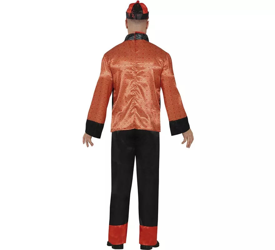 Translation missing: it.Disfraz de Chino naranja para hombre