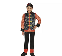 Costume cinese arancione per bambini