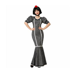 Costume da Chulapa o Madrileña nera per donna