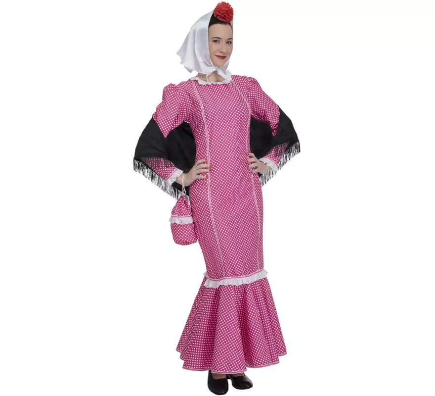 Translation missing: es.Disfraz de Chulapa Rosa para mujer