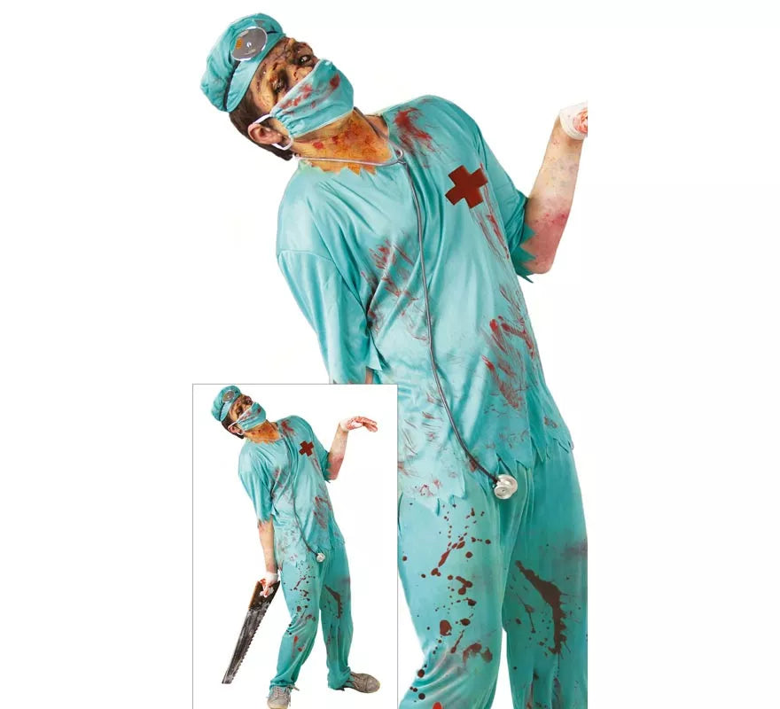 Translation missing: it.Disfraz de Cirujano Zombie para hombre