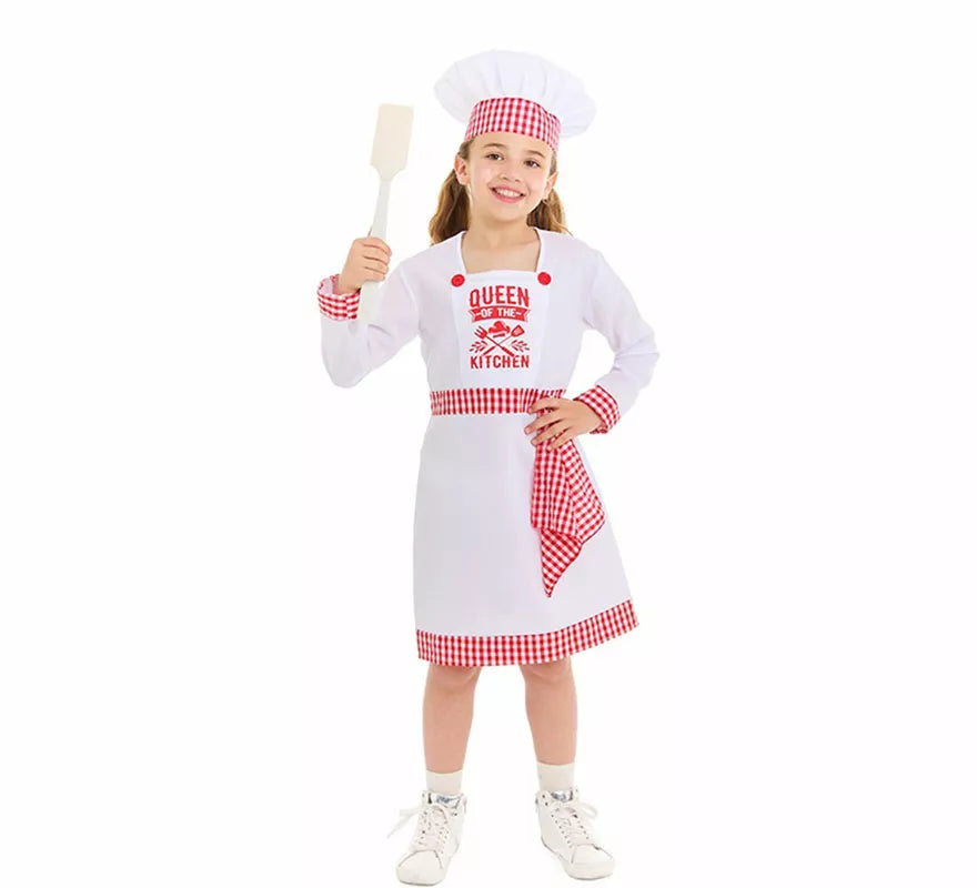 Translation missing: it.Disfraz de Cocinera Chef para niña