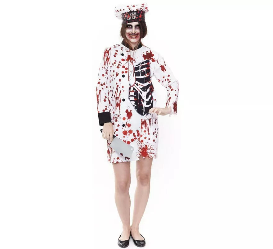 Translation missing: it.Disfraz de Cocinera Zombie para mujer