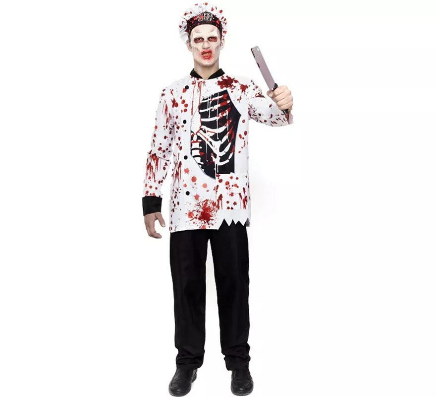 Translation missing: it.Disfraz de Cocinero Zombie para hombre
