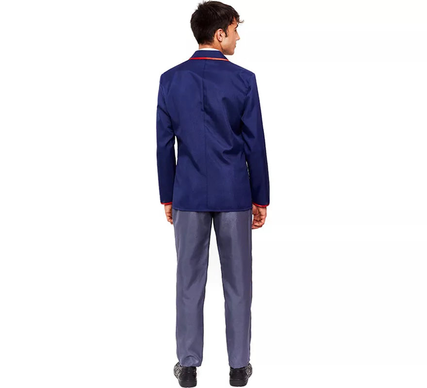 Disfraz de Colegial Moderno Azul para hombre