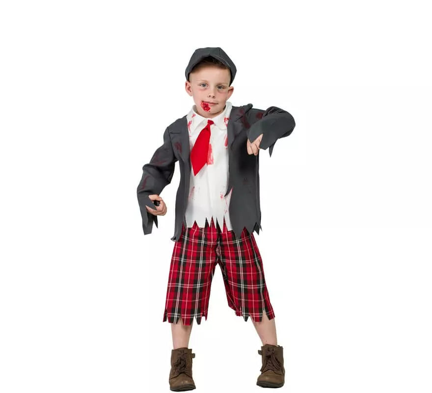 Translation missing: it.Disfraz de Colegial zombie para niño