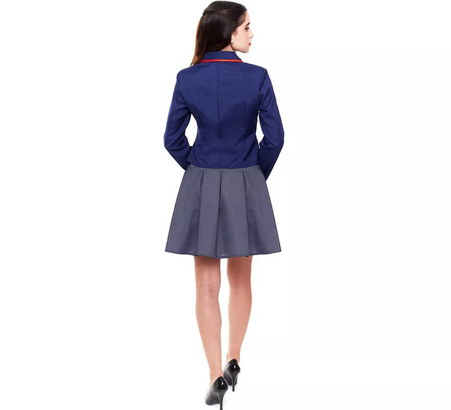 Translation missing: it.Disfraz de Colegiala Moderno Azul para mujer