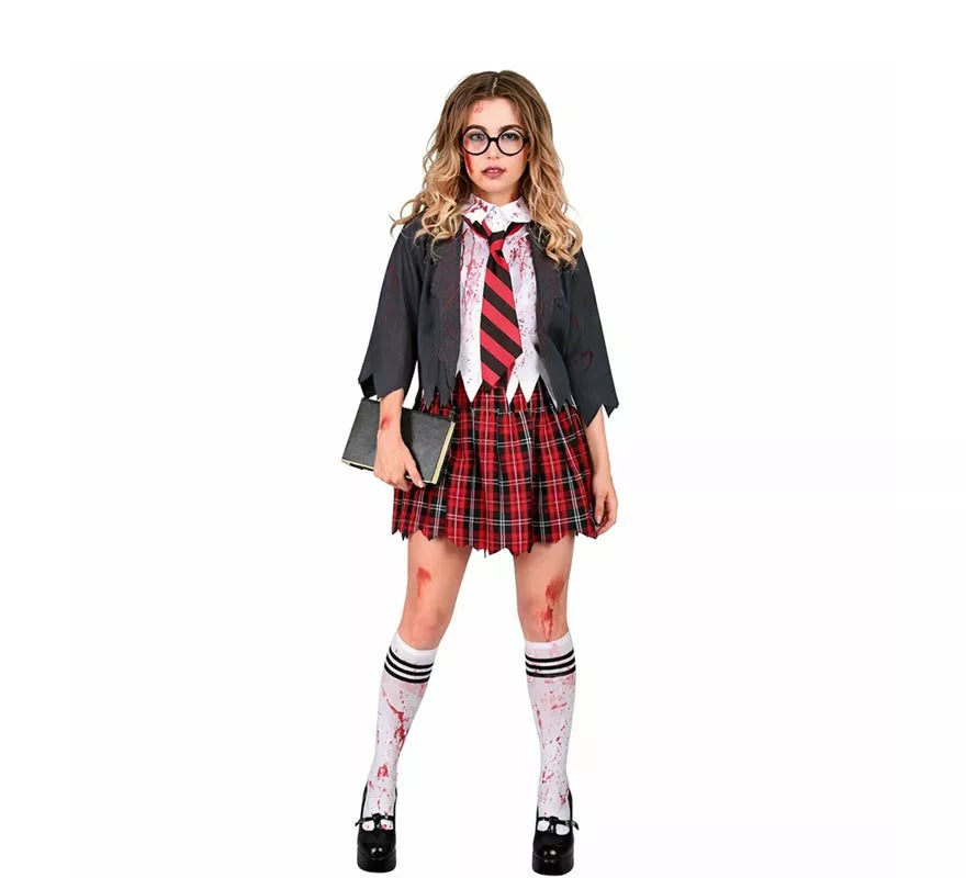Translation missing: es.Disfraz de Colegiala Zombie para mujer