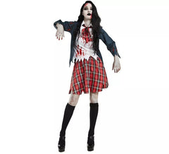 Costume da studentessa zombie per una donna