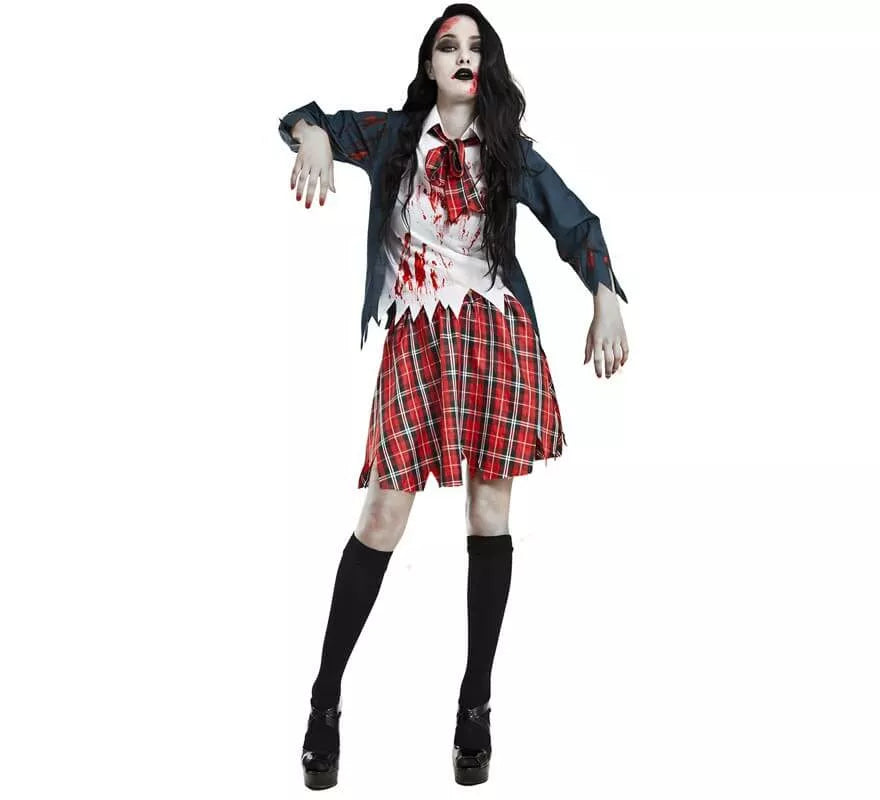 Translation missing: es.Disfraz de Colegiala Zombie para mujer