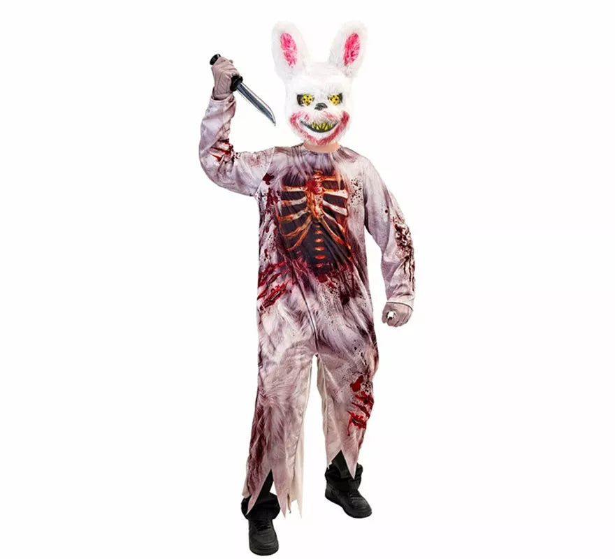 Disfraz de Conejo Zombie para niños