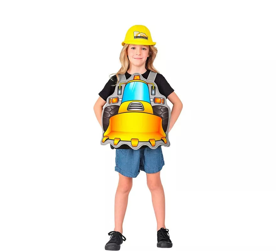 Translation missing: it.Disfraz de Constructor amarillo con gorro para niños