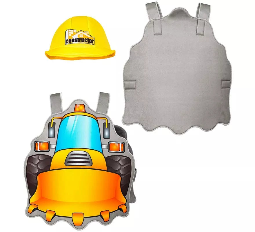 Translation missing: it.Disfraz de Constructor amarillo con gorro para niños