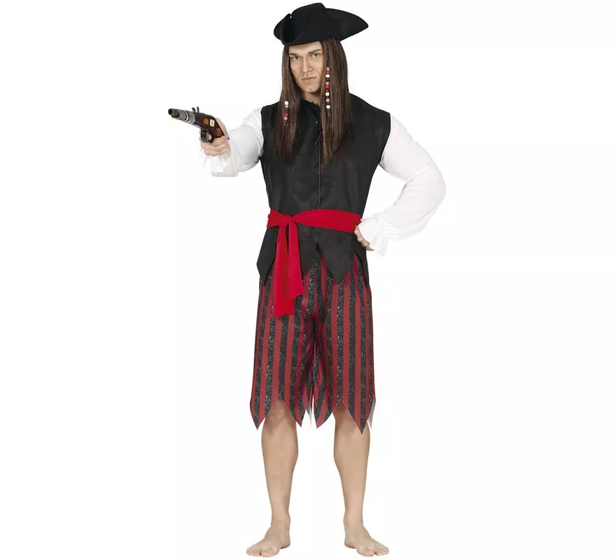 Translation missing: it.Disfraz de Corsario a rayas para hombre