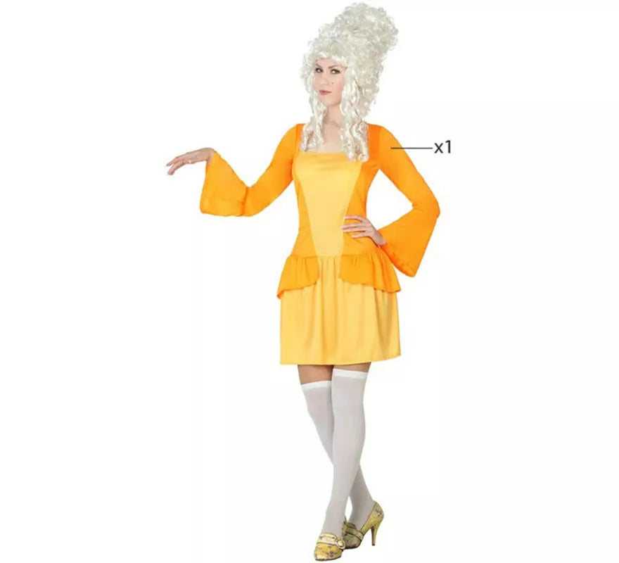 Translation missing: it.Disfraz de Cortesana amarillo para mujer