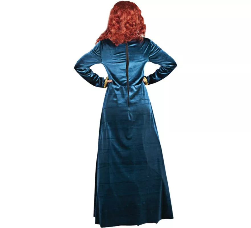 Translation missing: es.Disfraz de Cortesana Medieval azul elegante para mujer