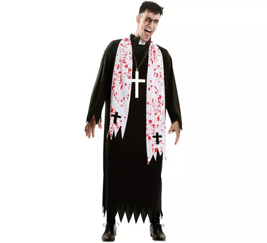 Translation missing: it.Disfraz de Cura del Exorcista para hombre