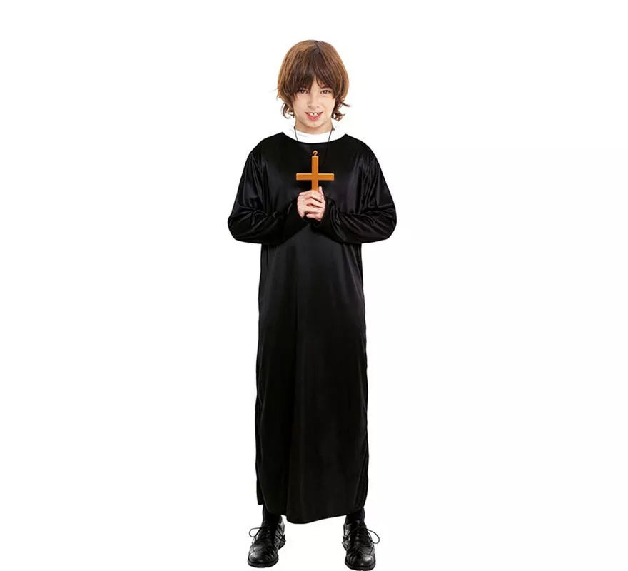 Translation missing: it.Disfraz de Cura negro para niño