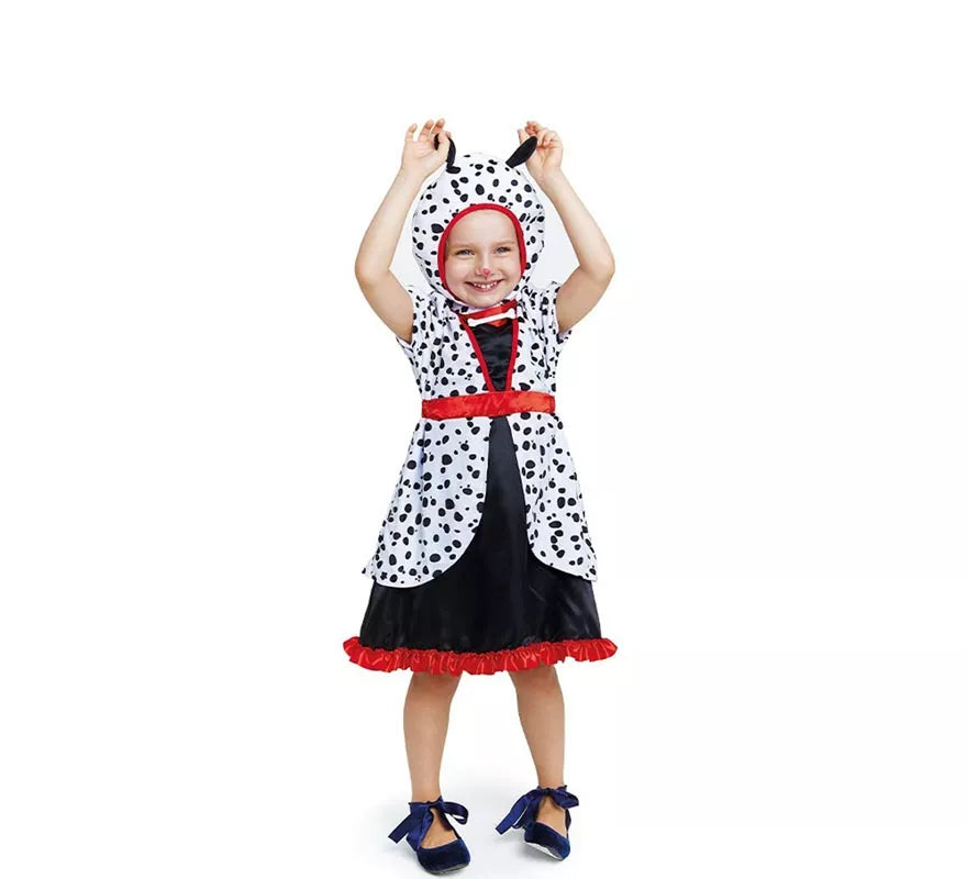 Translation missing: it.Disfraz de Dálmata en vestido con capucha para bebé y niña