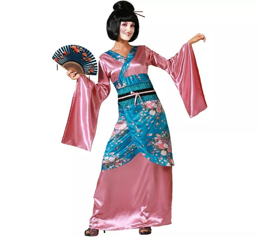 Translation missing: es.Disfraz de Dama China Kimono Rosa para mujer