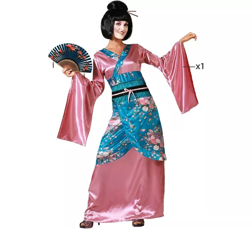 Translation missing: it.Disfraz de Dama China Kimono Rosa para mujer