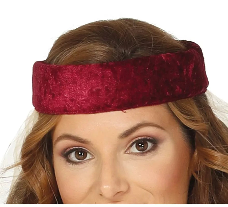 Translation missing: es.Disfraz de Dama Medieval Granate para mujer