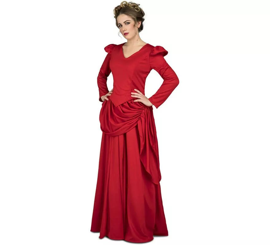Translation missing: es.Disfraz de Dama roja del oeste para mujer