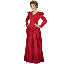 Costume di donna rosso dell'ovest per donna