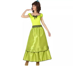 Costume da signora del sud giallo per donna
