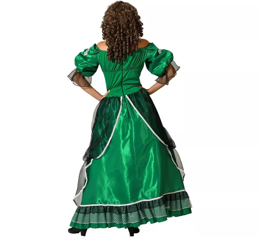 Translation missing: it.Disfraz de Dama Sureña verde para mujer