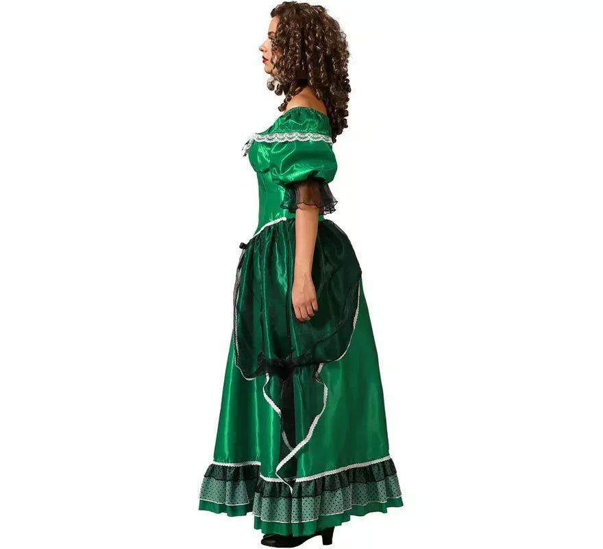 Translation missing: it.Disfraz de Dama Sureña verde para mujer