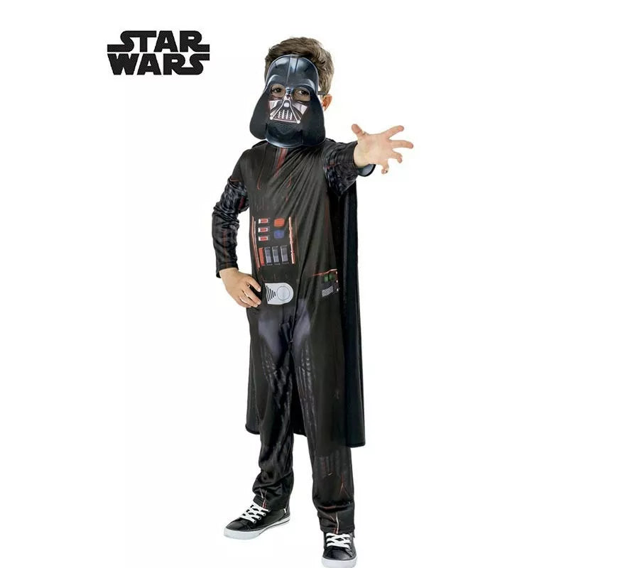 Translation missing: it.Disfraz de Darth Vader Star Wars Green Col con máscara para niño