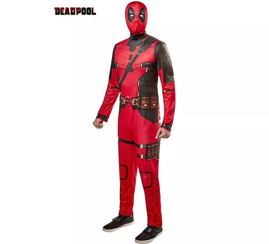 Translation missing: it.Disfraz de Deadpool clásico con máscara para hombre