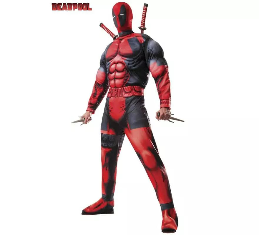 Translation missing: es.Disfraz de Deadpool Deluxe para hombre