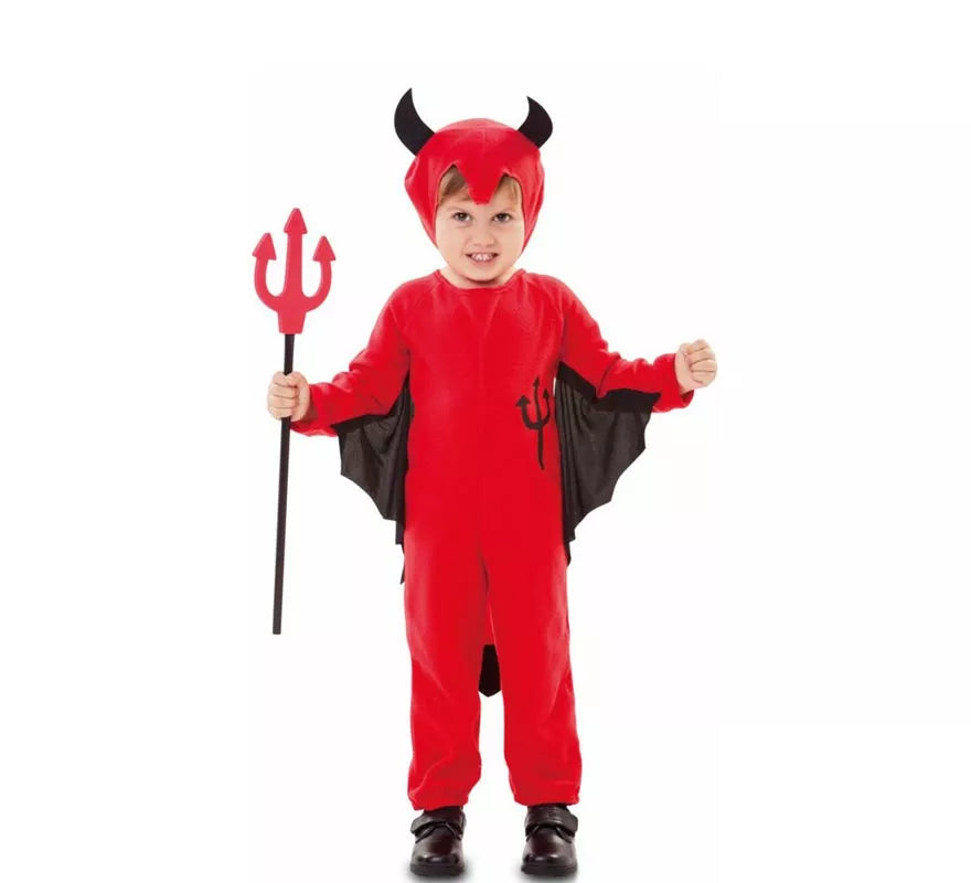 Translation missing: it.Disfraz de Demonio con tridente dibujado para niño y bebé