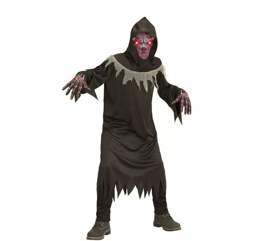 Translation missing: it.Disfraz de Demonio de la Muerte con Máscara para niño