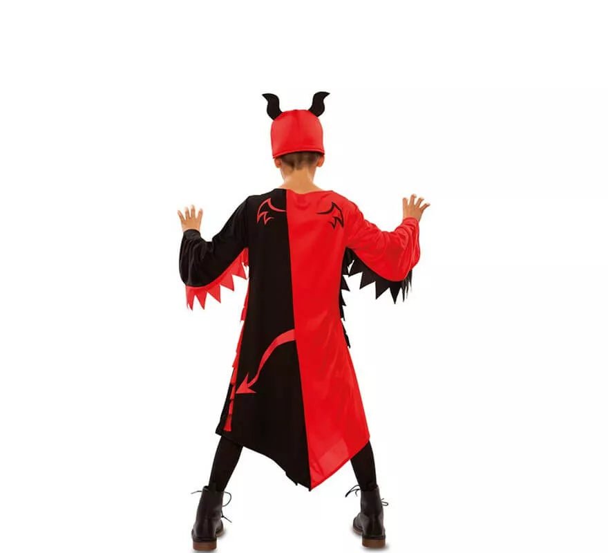 Translation missing: it.Disfraz de Demonio Rojo y Negro para niños