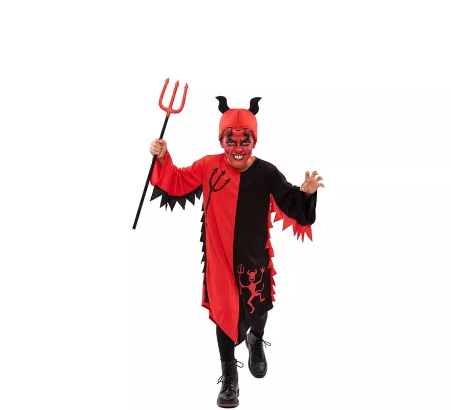 Translation missing: es.Disfraz de Demonio Rojo y Negro para niños