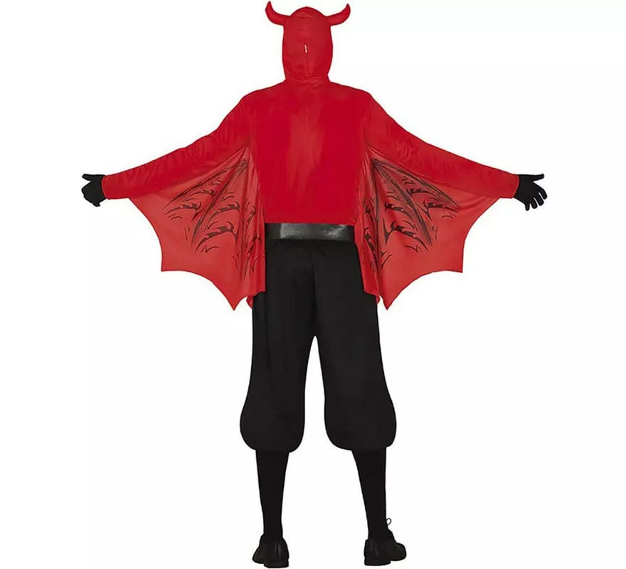 Translation missing: es.Disfraz de Demonio Temible rojo para hombre
