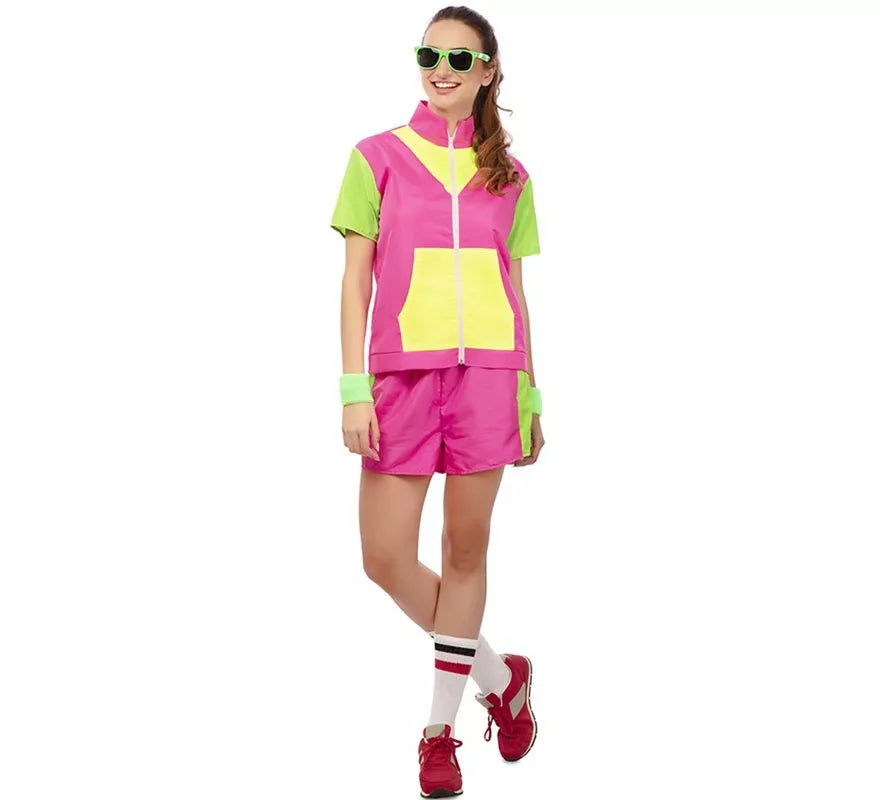 Translation missing: it.Disfraz de Deportista años 80 con chaqueta para mujer