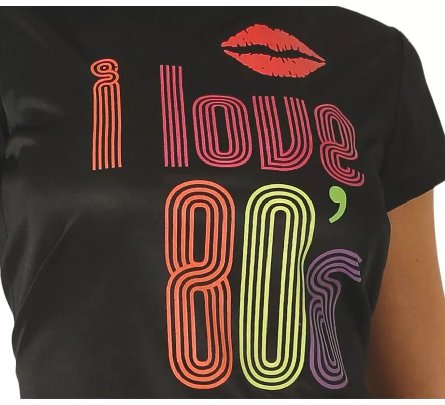 Disfraz de Deportista I Love 80 para mujer