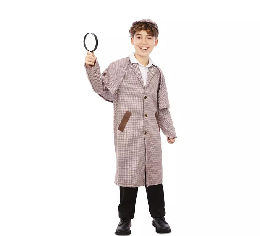 Translation missing: it.Disfraz de Detective de los años 30 con gorro para niño