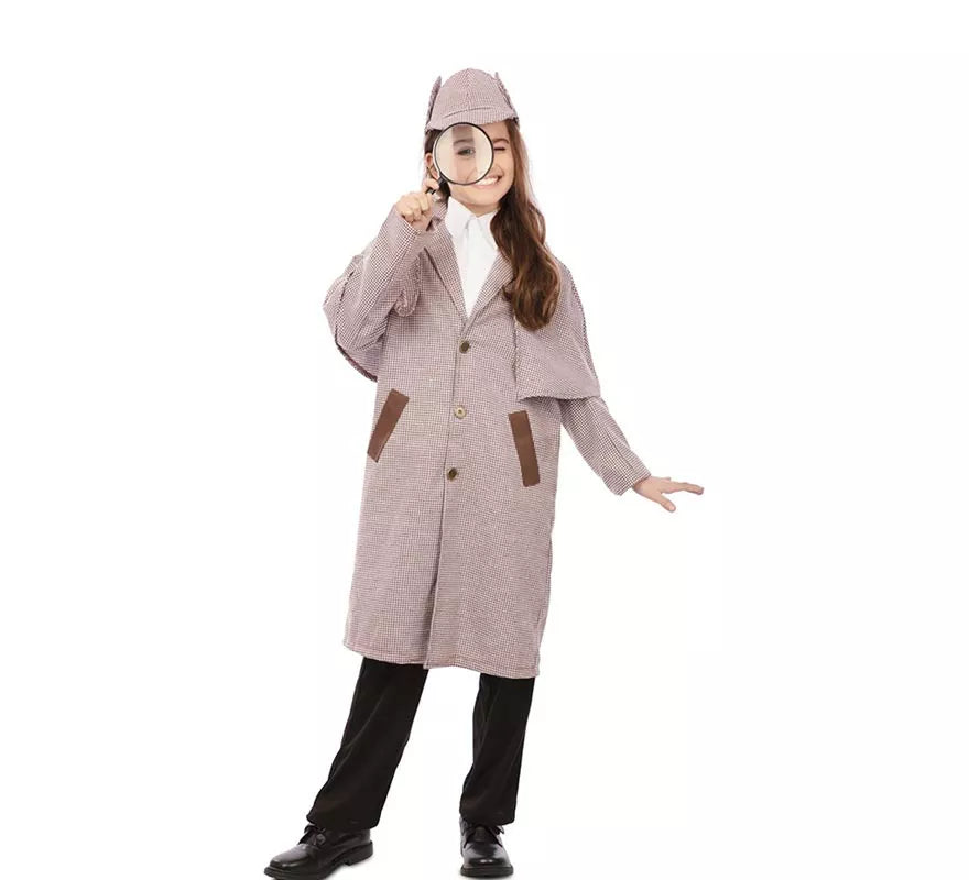 Translation missing: it.Disfraz de Detective de los años 30 con gorro para niño