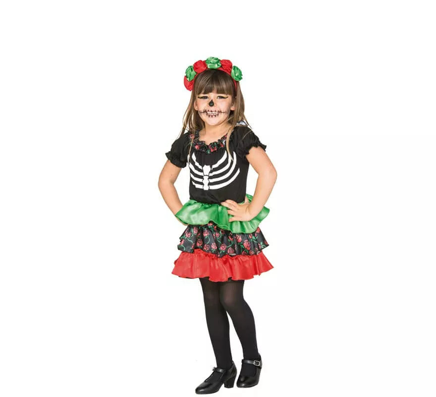 Translation missing: it.Disfraz de Día de los muertos para niña y bebé