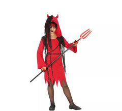Costume da Diavolessa con catene per bambina
