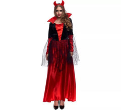 Costume da diavolo in pizzo per donna