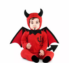 Costume da diavolo con ali per neonato